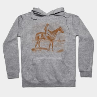 Racing Horse Vintage Illustration Hoodie